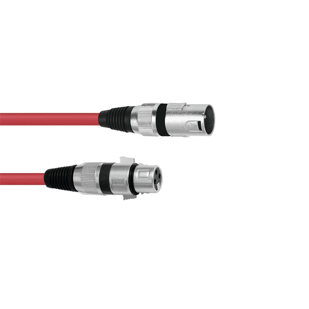 OMNITRONIC XLR Kabel 3pol 1m rt