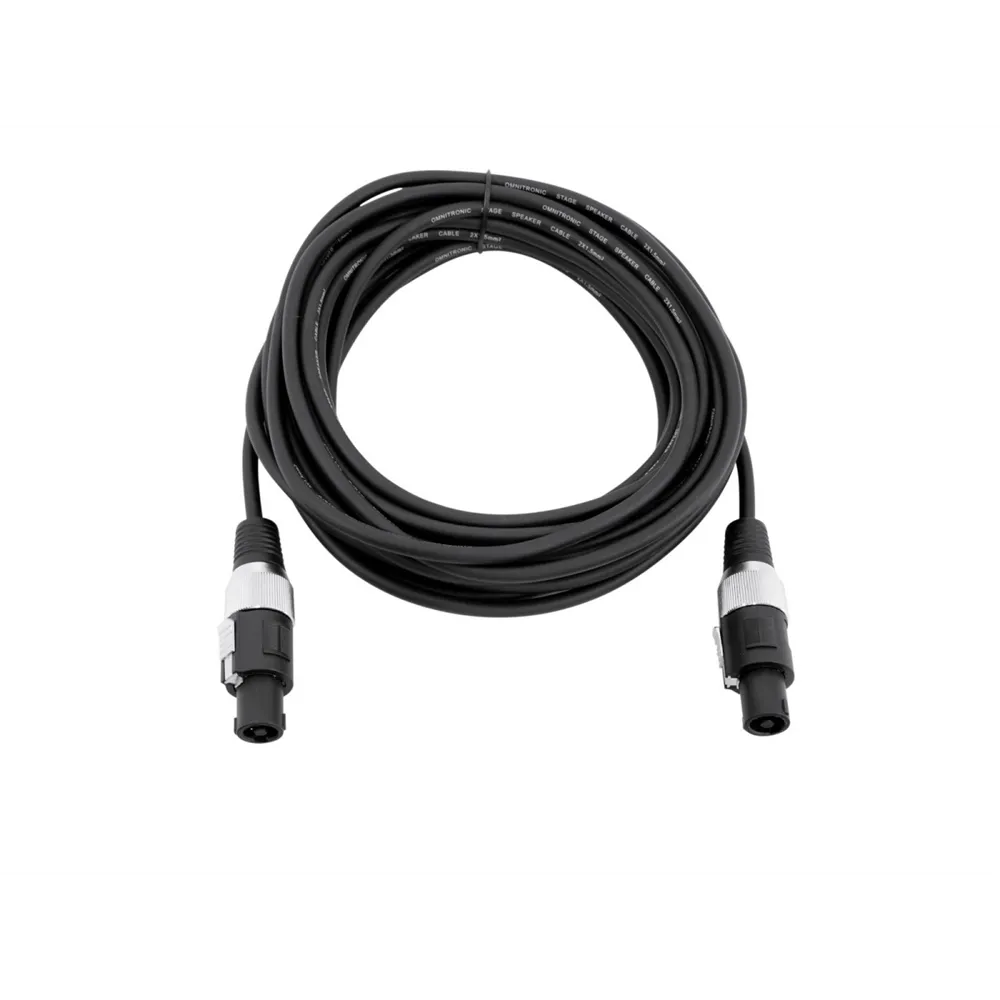 OMNITRONIC Lautsprecherkabel Speaker 2x1,5 10m sw