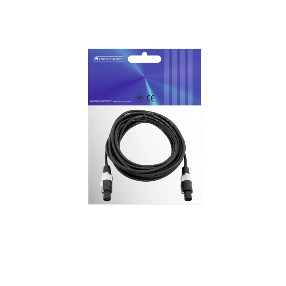 OMNITRONIC Lautsprecherkabel Speaker 2x1,5 10m sw