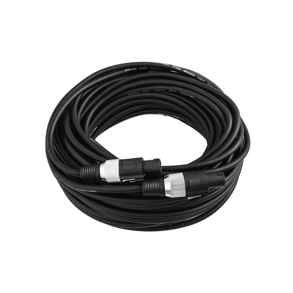 OMNITRONIC Lautsprecherkabel Speaker 2x2,5 20m sw