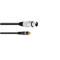 OMNITRONIC Adapterkabel Cinch/XLR(F) 2m sw