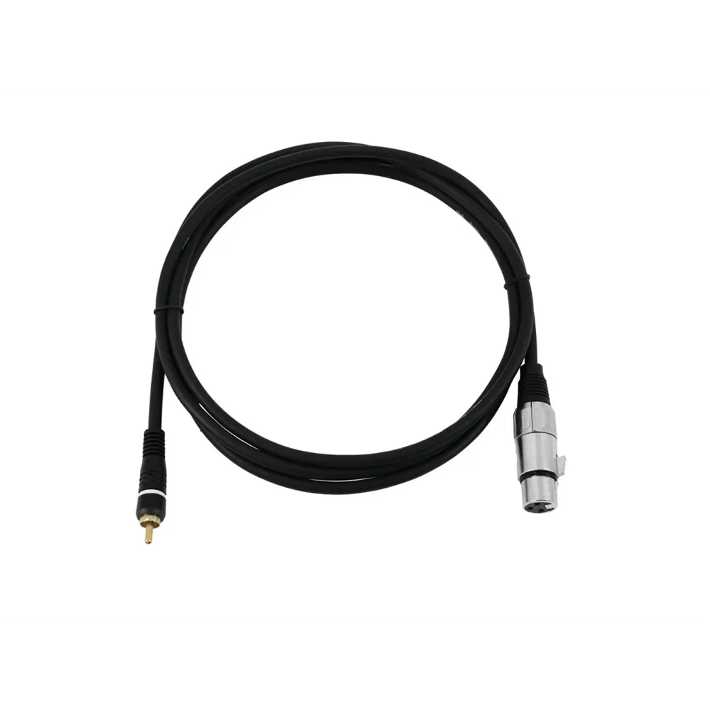 OMNITRONIC Adapterkabel Cinch/XLR(F) 2m sw