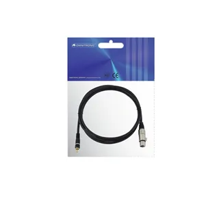 OMNITRONIC Adapterkabel Cinch/XLR(F) 2m sw