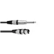 OMNITRONIC Adapterkabel XLR(F)/Klinke mono 0,9m sw