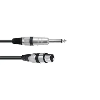 OMNITRONIC Adapterkabel XLR(F)/Klinke mono 0,9m sw