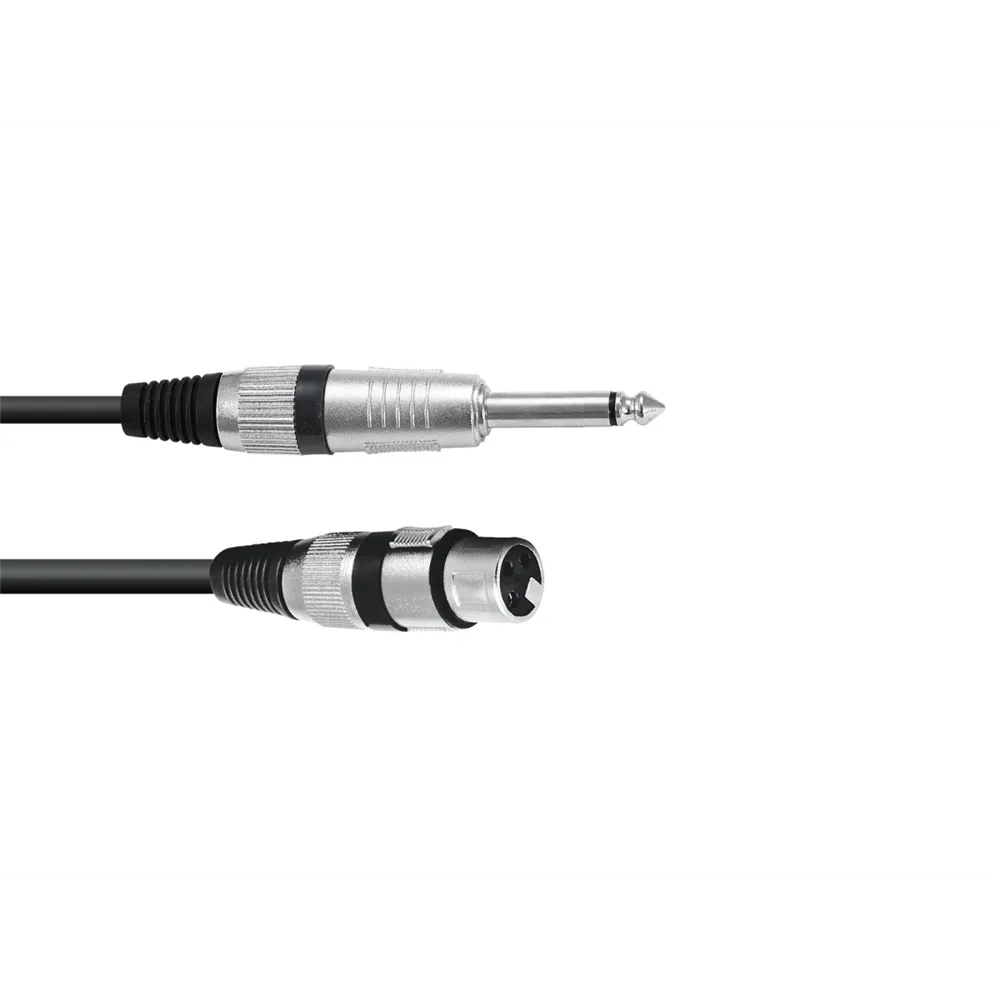 OMNITRONIC Adapterkabel XLR(F)/Klinke mono 0,9m sw
