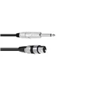 OMNITRONIC Adapterkabel XLR(F)/Klinke mono 2m sw
