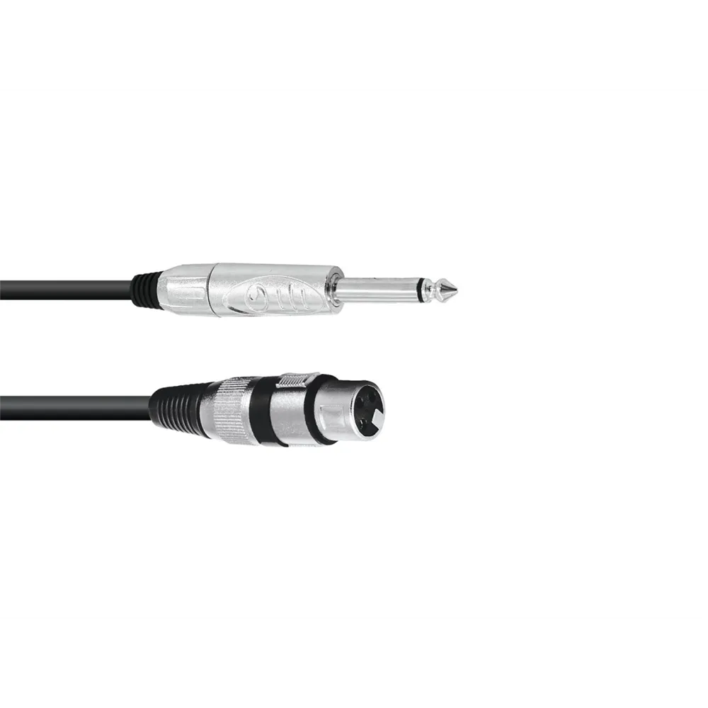 OMNITRONIC Adapterkabel XLR(F)/Klinke mono 2m sw