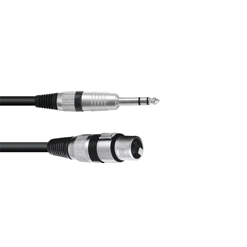 OMNITRONIC Adapterkabel XLR(F)/Klinke stereo 0,9m sw
