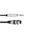 OMNITRONIC Adapterkabel XLR(F)/Klinke stereo 2m sw