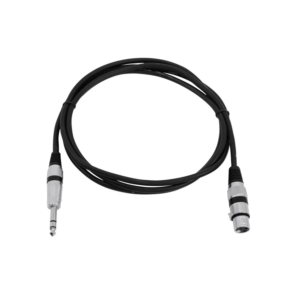 OMNITRONIC Adapterkabel XLR(F)/Klinke stereo 2m sw
