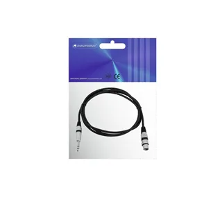 OMNITRONIC Adapterkabel XLR(F)/Klinke stereo 2m sw