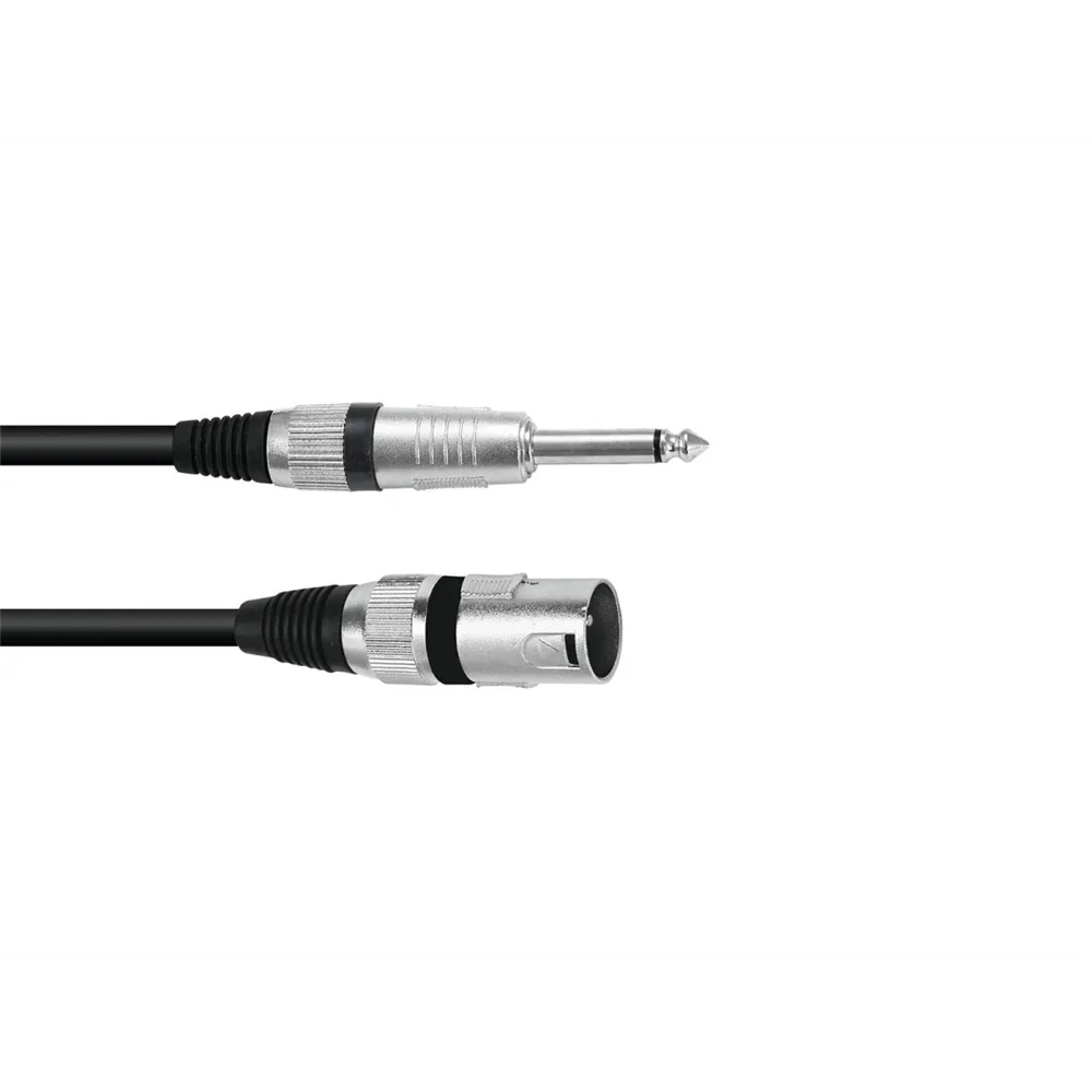 OMNITRONIC Adapterkabel XLR(M)/Klinke mono 0,9m sw