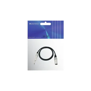 OMNITRONIC Adapterkabel XLR(M)/Klinke mono 0,9m sw