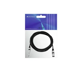OMNITRONIC Adapterkabel XLR(M)/Klinke mono 5m sw
