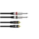 OMNITRONIC Adapterkabel 2xKlinke/2xCinch 6m sw