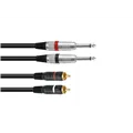 OMNITRONIC Adapterkabel 2xKlinke/2xCinch 6m sw