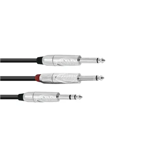 OMNITRONIC Adapterkabel Klinke/2xKlinke 3m