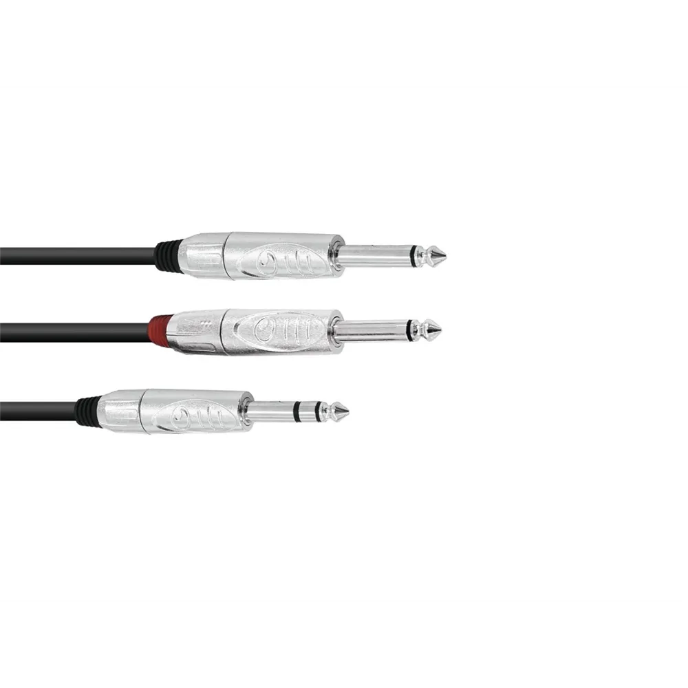 OMNITRONIC Adapterkabel Klinke/2xKlinke 3m