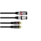 OMNITRONIC Adapterkabel 2xXLR(M)/2xCinch 1,0m sw