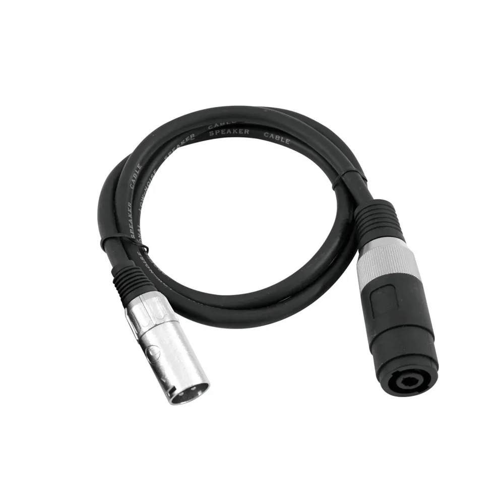 OMNITRONIC Adapterkabel Speaker(F)/XLR(M) 1m sw