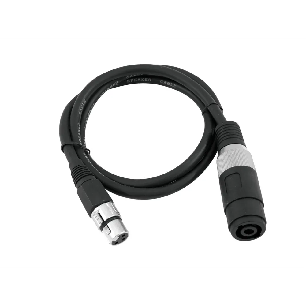 OMNITRONIC Adapterkabel Speaker(F)/XLR(F) 1m sw