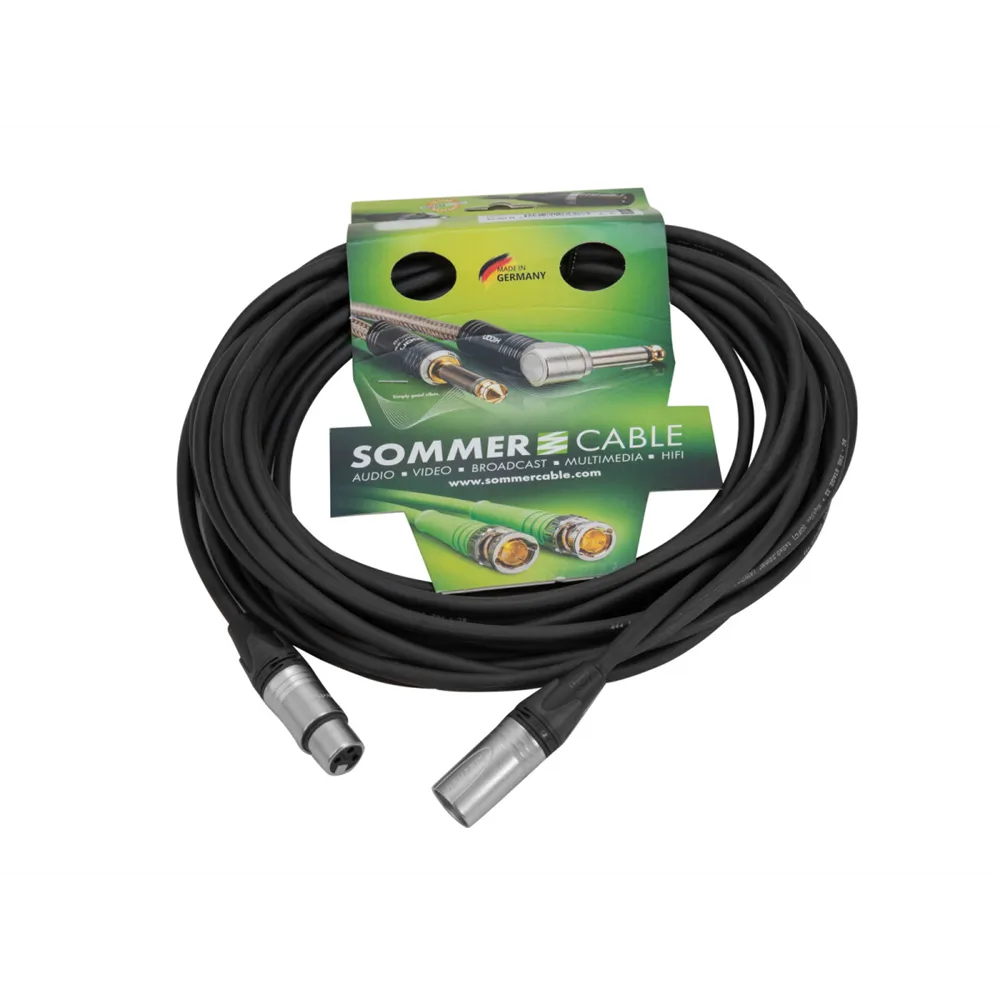 SOMMER CABLE XLR Kabel 3pol 10m sw Neutrik NEUE VERSION
