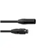 EUROLITE DMX Kabel SEC-1 IP65 3pol 1m sw