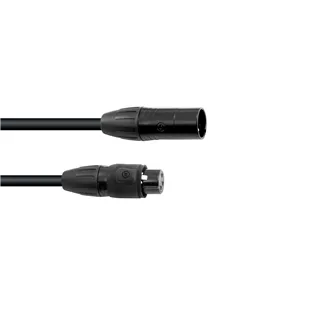 EUROLITE DMX Kabel SEC-1 IP65 3pol 1m sw