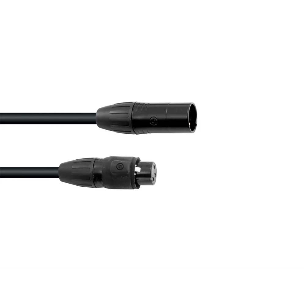 EUROLITE DMX Kabel SEC-1 IP65 3pol 1m sw