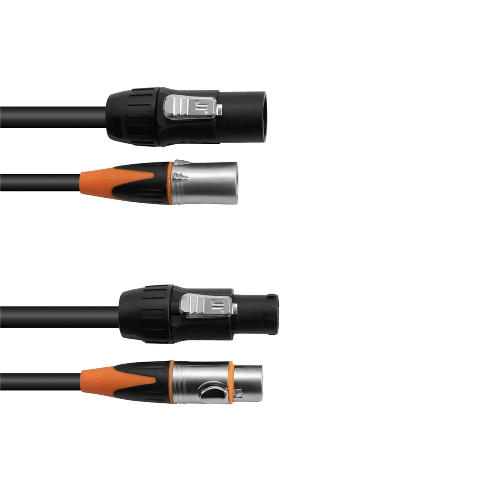EUROLITE Kombikabel DT-2 DMX IP T-Con/3 Pin XLR 5m