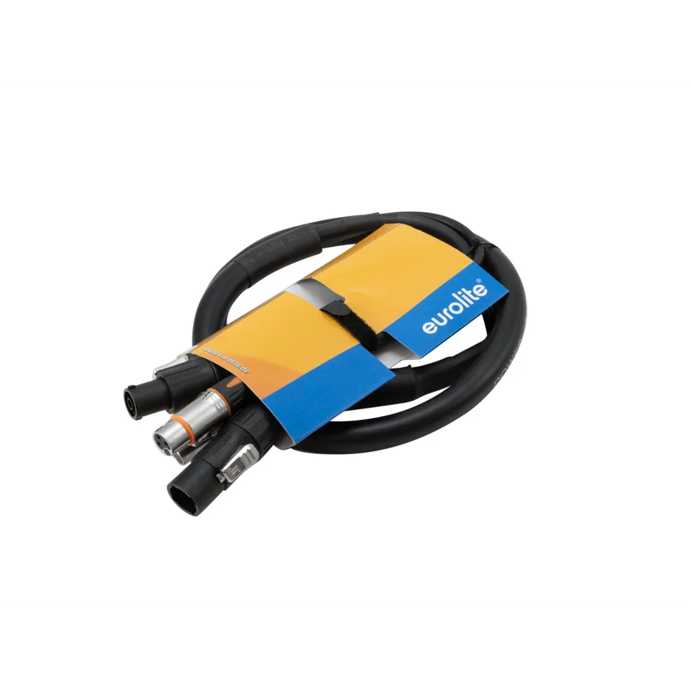 EUROLITE Kombikabel DT-2 DMX IP T-Con/3 Pin XLR 5m