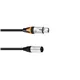 PSSO Adapterkabel DMX XLR 3pol/5pol 0,3m sw