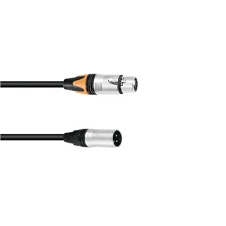 PSSO Adapterkabel DMX XLR 3pol/5pol 0,3m sw