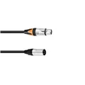 PSSO Adapterkabel DMX XLR 3pol/5pol 0,3m sw