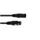 EUROLITE DMX Kabel XLR 3pol 1m sw