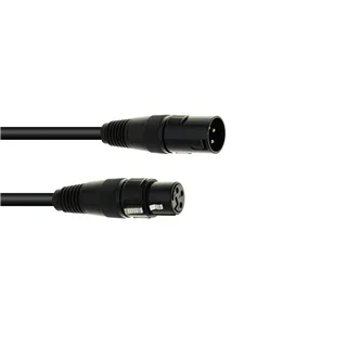 EUROLITE DMX Kabel XLR 3pol 1m sw