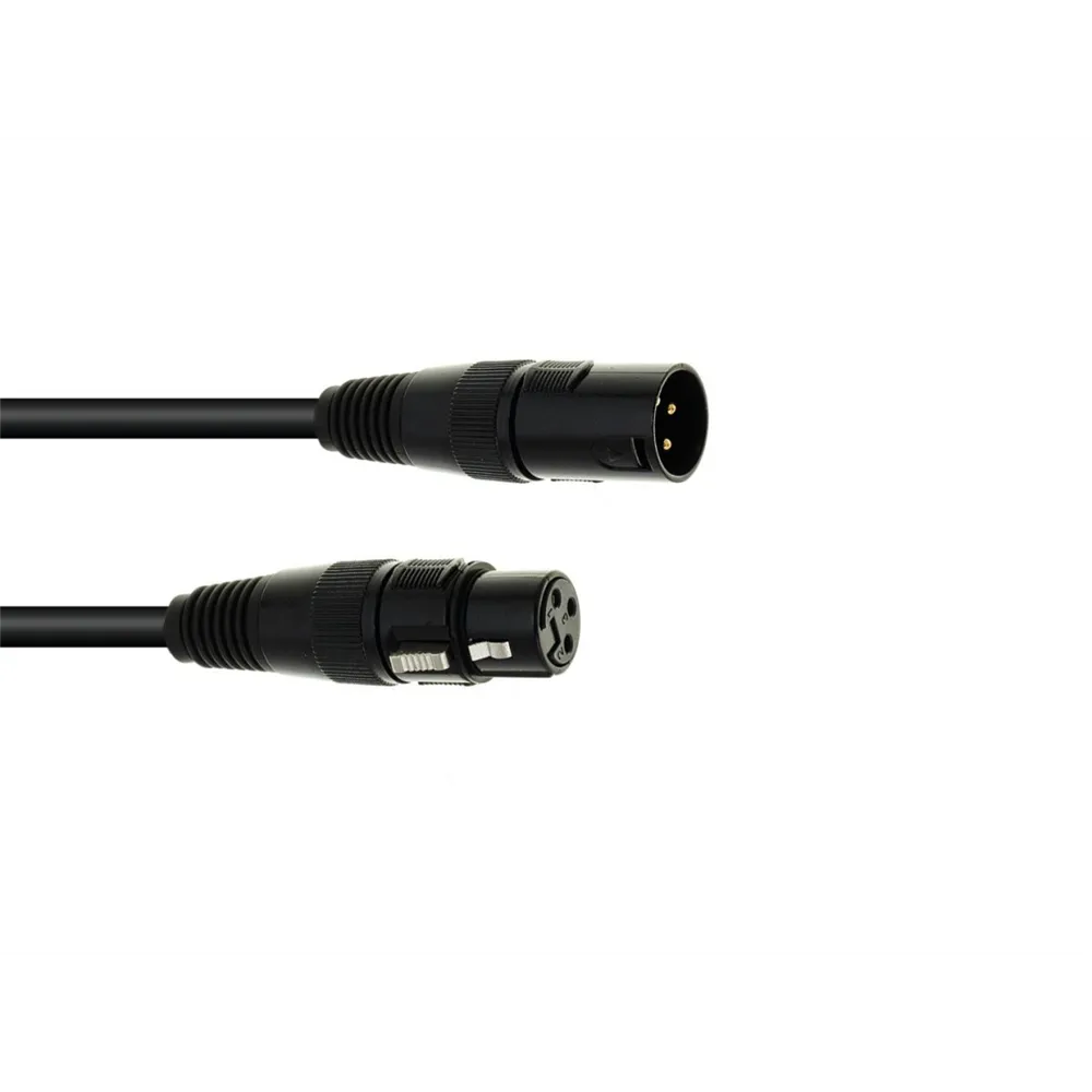 EUROLITE DMX Kabel XLR 3pol 3m sw