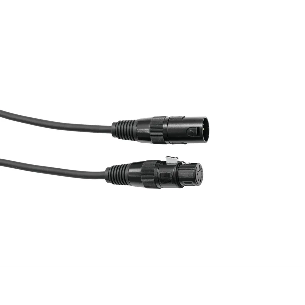 EUROLITE DMX Kabel XLR 5pol 1m sw