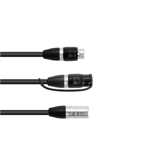 EUROLITE Adapterkabel DMX IP XLR 3pol(M)/2xIP XLR 3pol(F)
