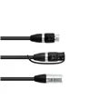EUROLITE Adapterkabel DMX IP XLR 3pol(M)/2xIP XLR 3pol(F)
