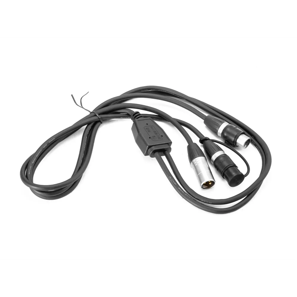 EUROLITE Adapterkabel DMX IP XLR 3pol(M)/2xIP XLR 3pol(F)