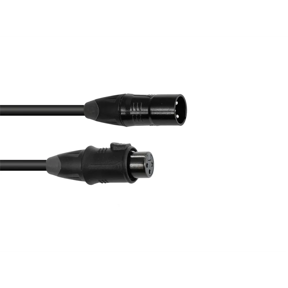 EUROLITE DMX Kabel EC-1 IP65 3pol 1m sw