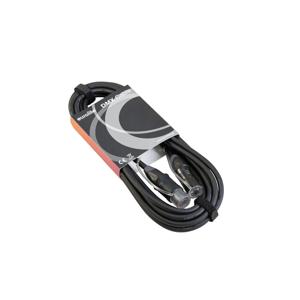 EUROLITE DMX Kabel EC-1 IP65 3pol 15m sw