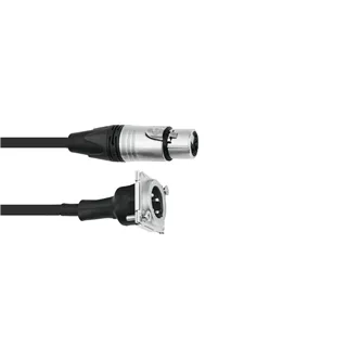 PSSO Patch Kabel XLR(F)/XLR(M) EB 1m sw