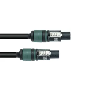 PSSO Lautsprecherkabel Speakon 2x4 15m sw