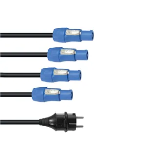 EUROLITE P-Con Netzkabel 1-4, 3x2,5mm²
