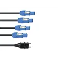 EUROLITE P-Con Netzkabel 1-4, 3x2,5mm²