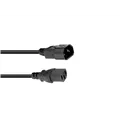 OMNITRONIC Kaltgeräte Verlängerung 3x1,0 3m sw