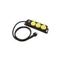 EUROLITE Steckdosenleiste 3-fach IP44 sw 1,5m